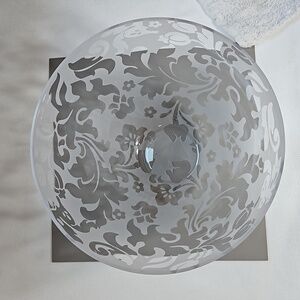 *Frosted Crystal Michael Weems Large Serving Bowl